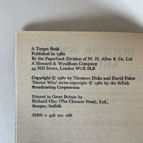 terrance dicks doctor who and the androids of tara first2