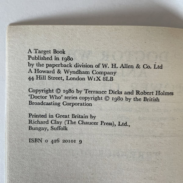 terrance dicks doctor who and the power of kroll first2