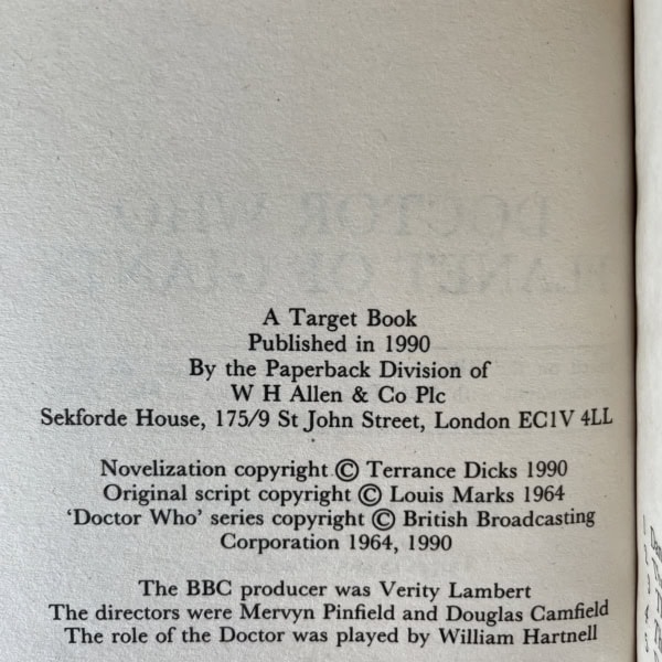 terrance dicks doctor who plamet of giants first2