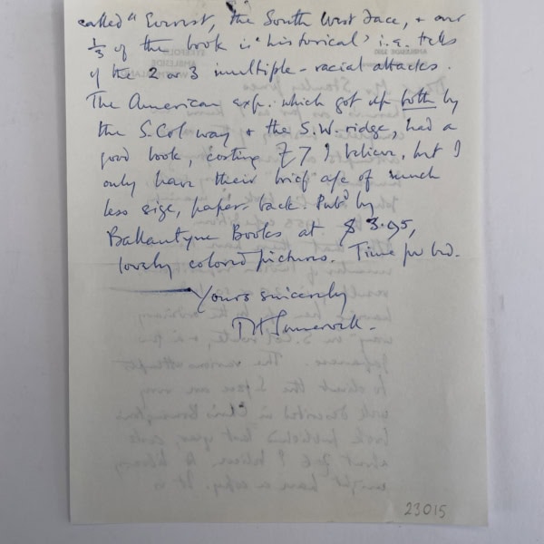 theodore howard somervell signed letter2