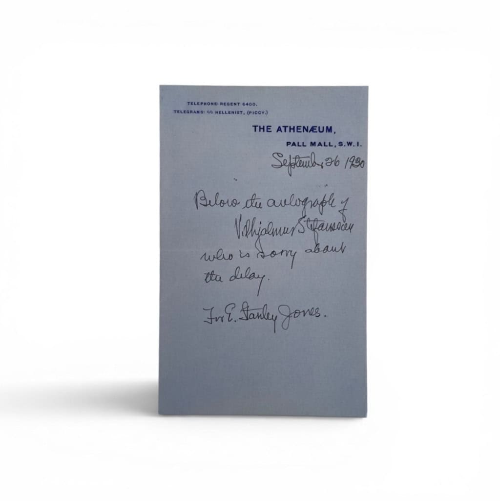 vilhjalmur stefansson signed letter1 vilhjalmur stefansson signed letter1