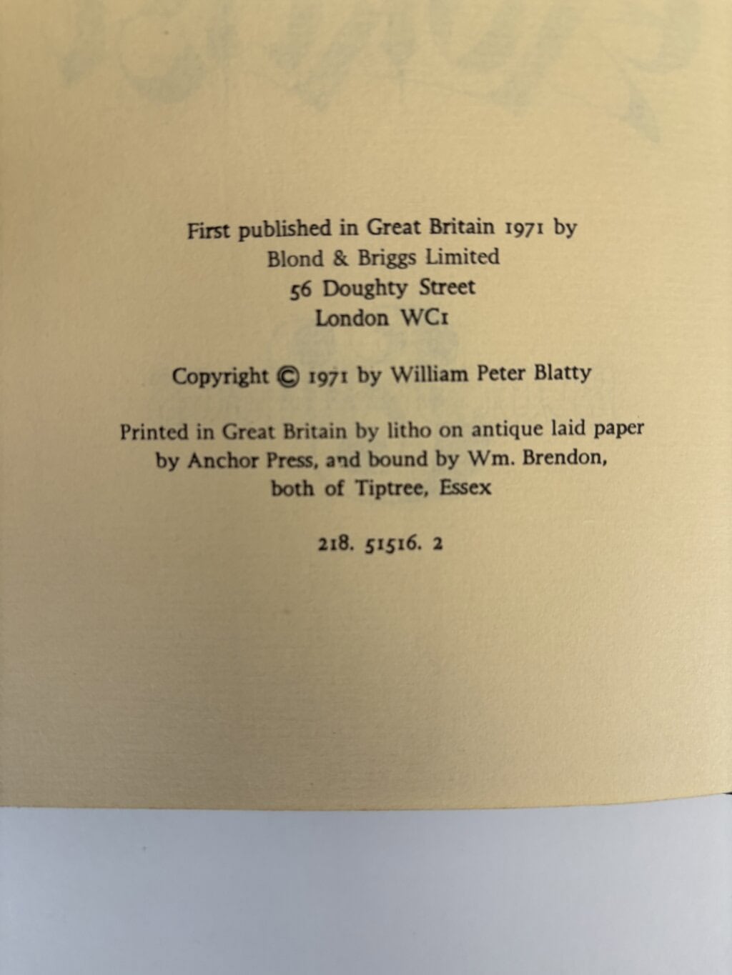 william blatty the exorcist first edition2