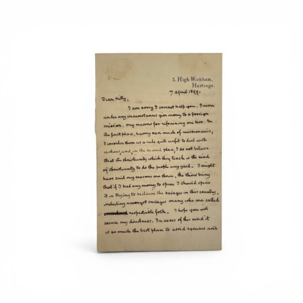 william hale whote signed letter1
