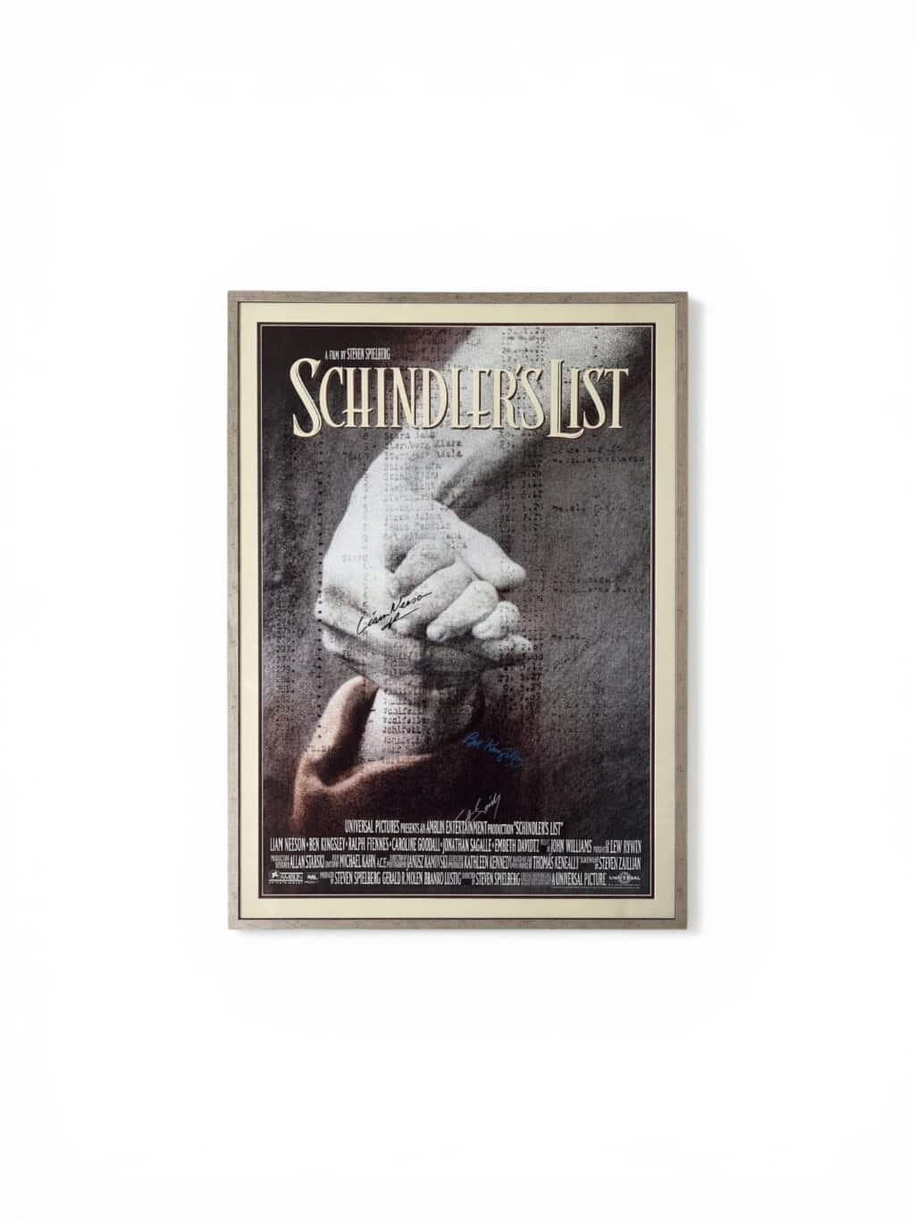 Schindler's List - Signed Movie Poster