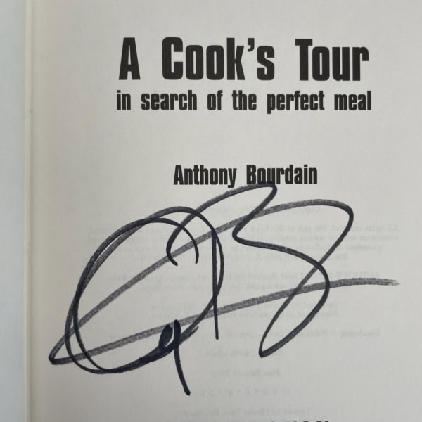 anthony bourdain a cooks tour signed first 2