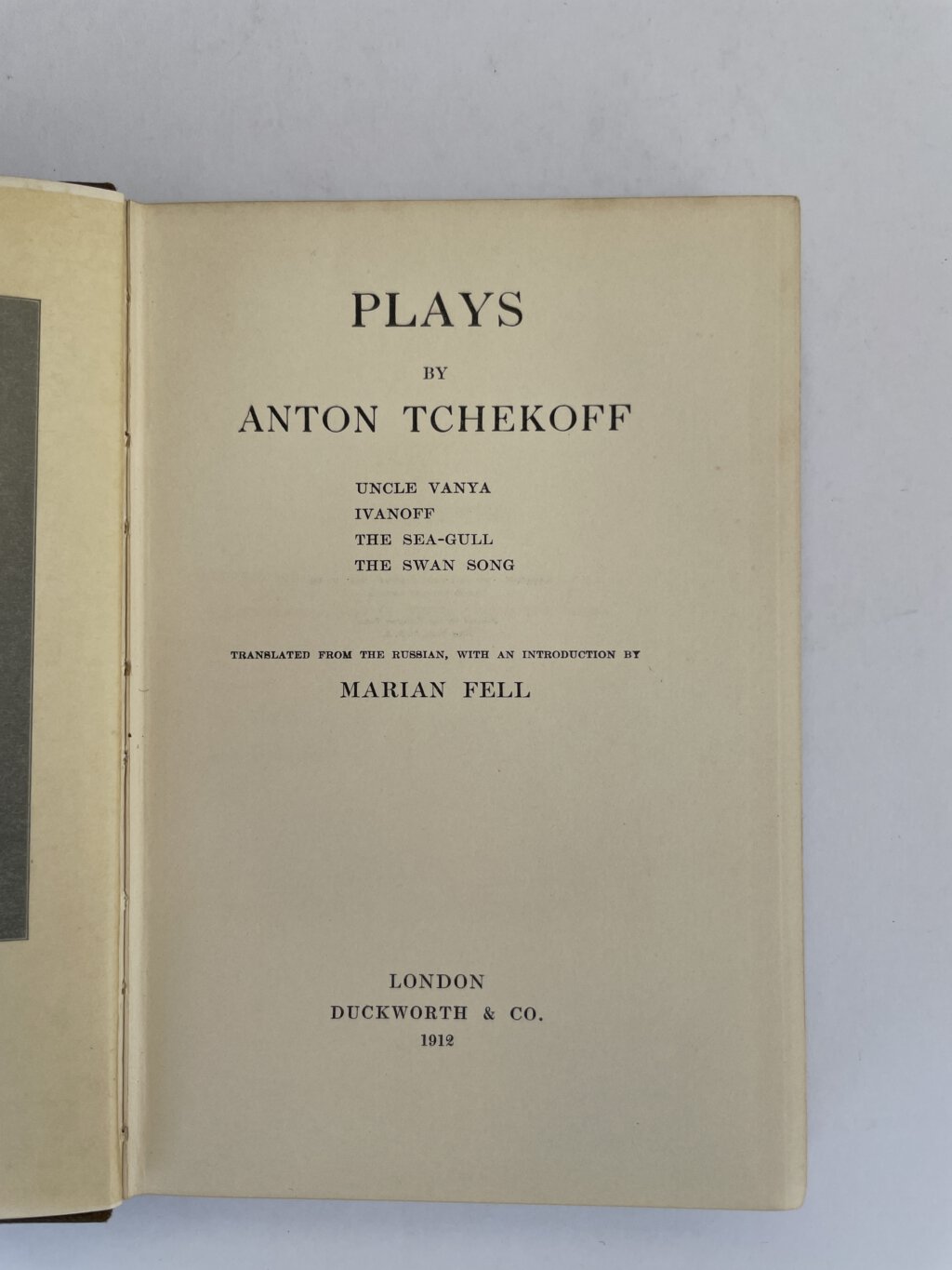 anton tchekoff plays firsts 2