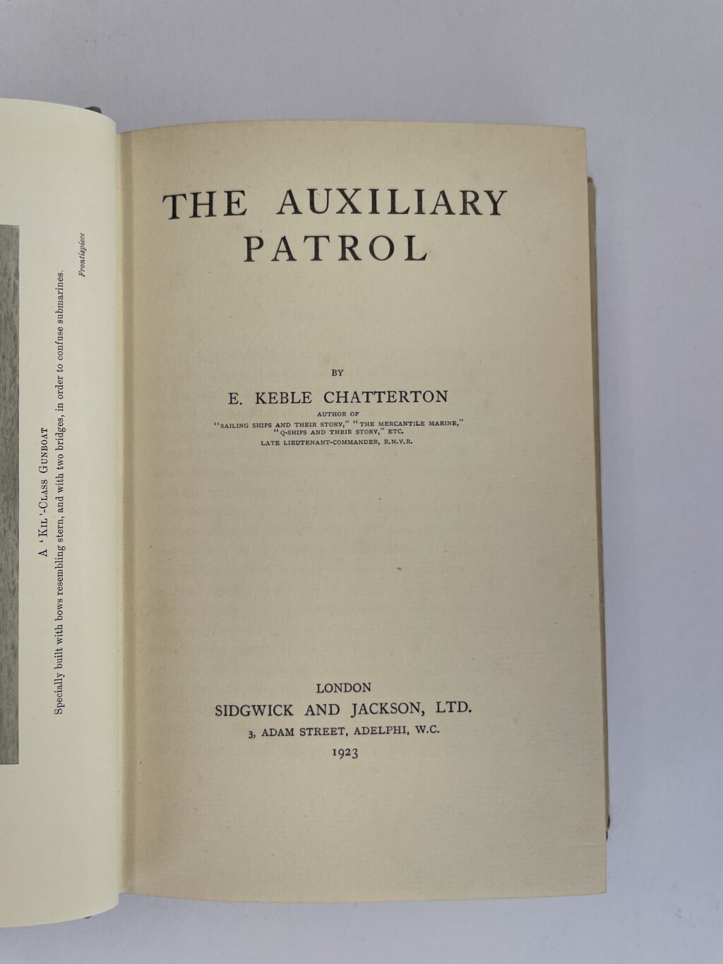 e keble chatterton the auxillary patrol first ed2