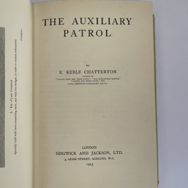 e keble chatterton the auxillary patrol first ed2