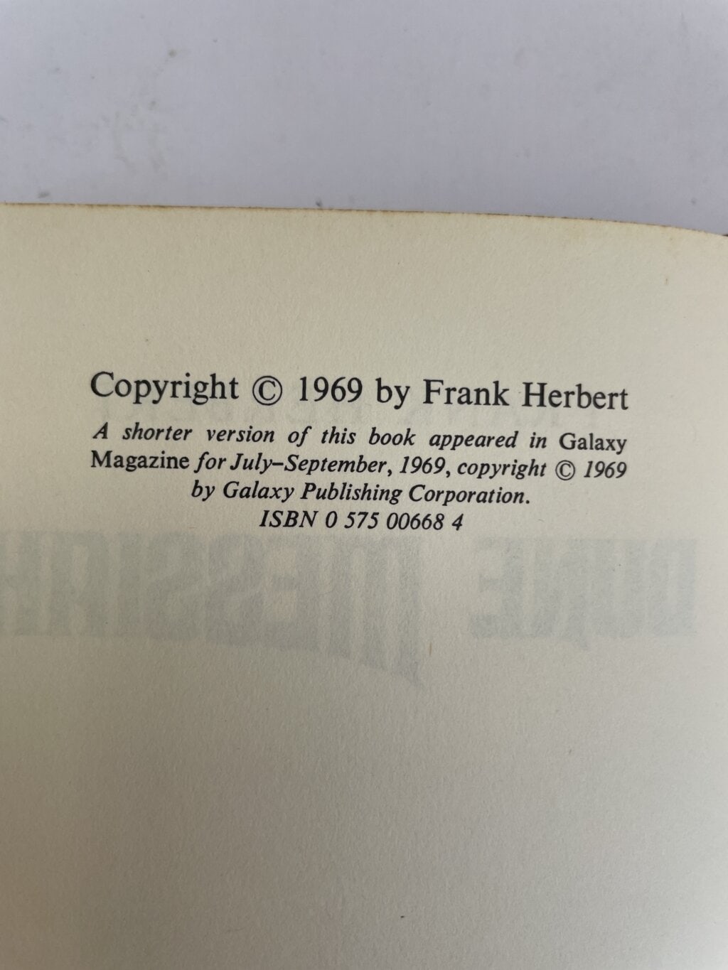 frank herbert dune messiah first edition2