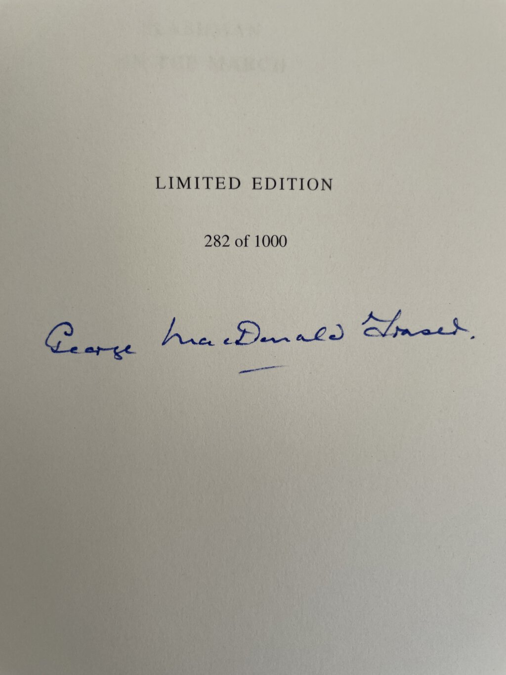 george macdonald fraser flashman on the marcg signed limited edition2