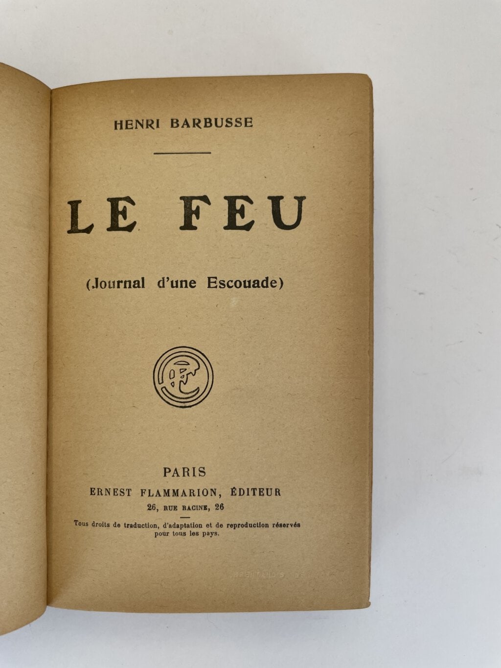 henri barbusse le feu first edfition2