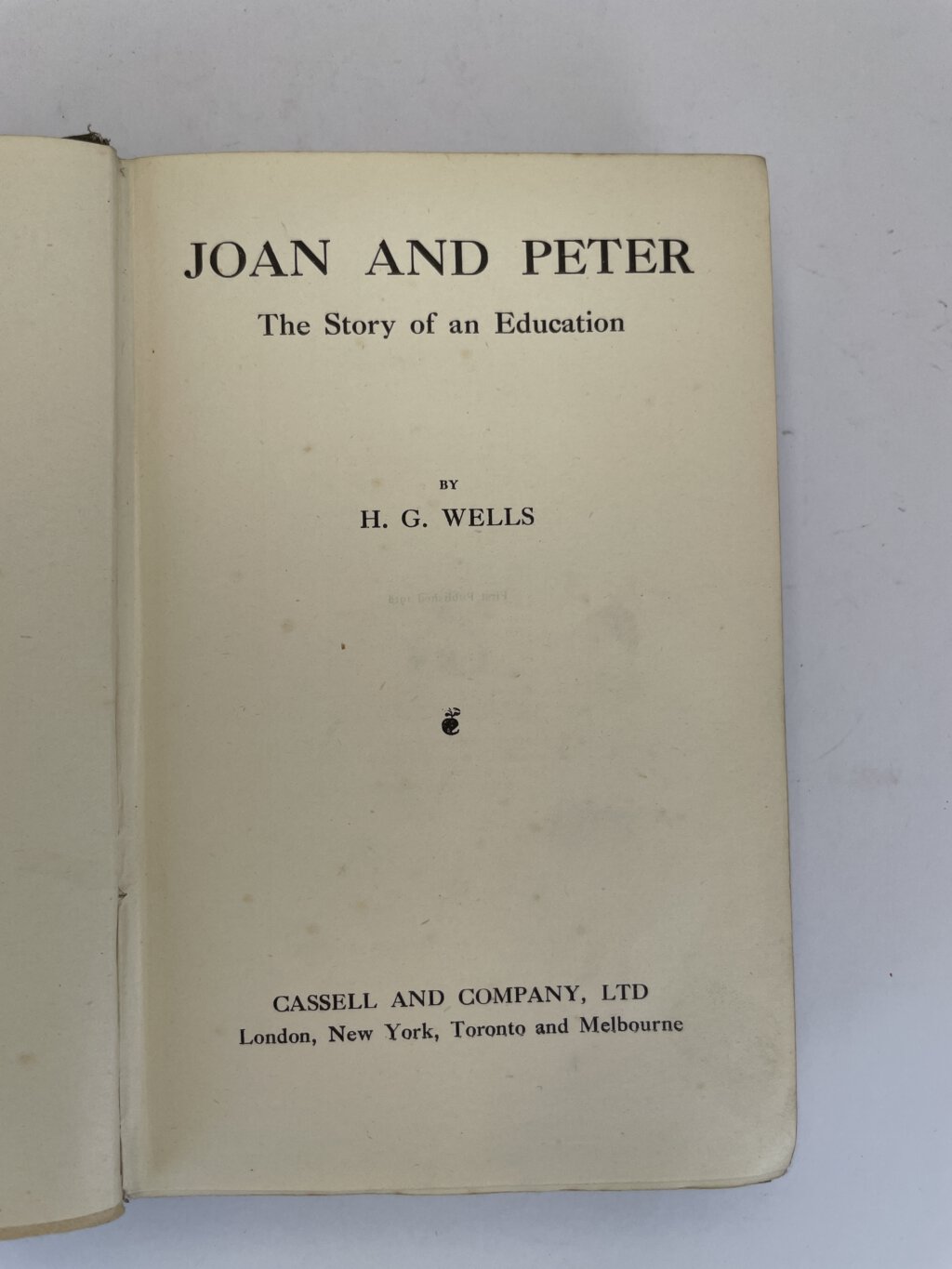 hg wells joan and peter first edition2