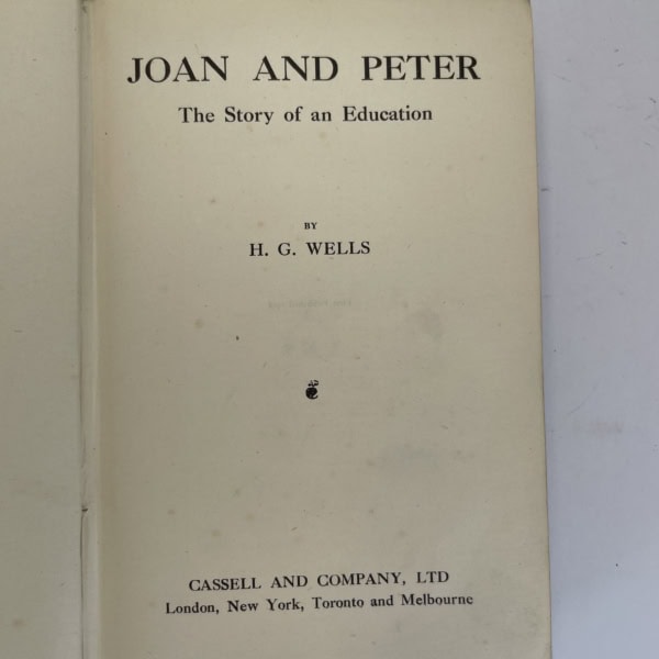 hg wells joan and peter first edition2