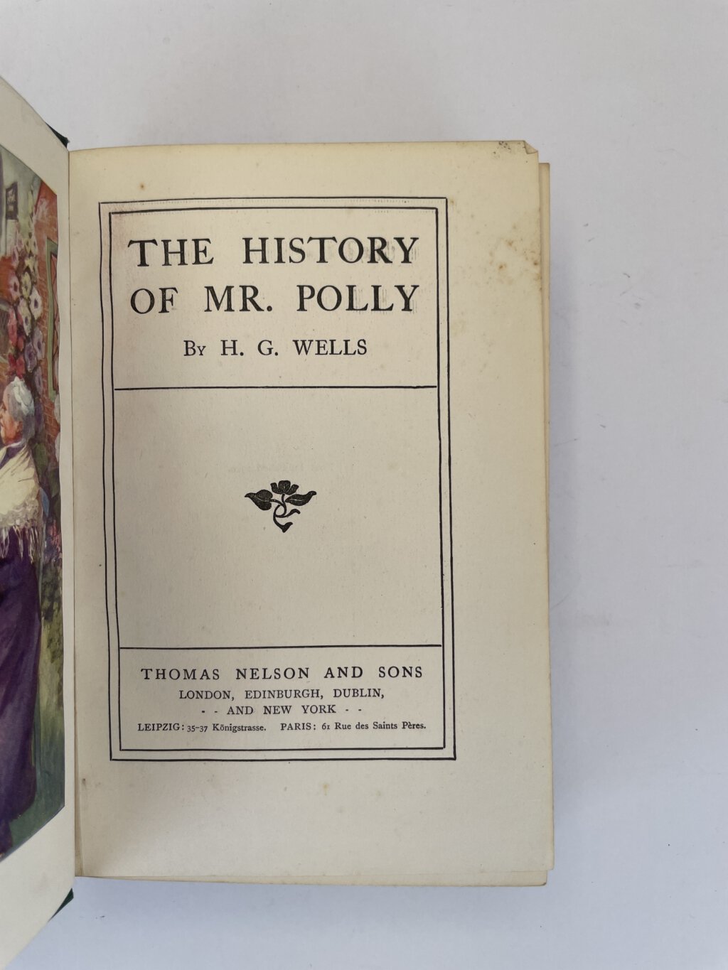 hg wells the history of mr polly green first edition2