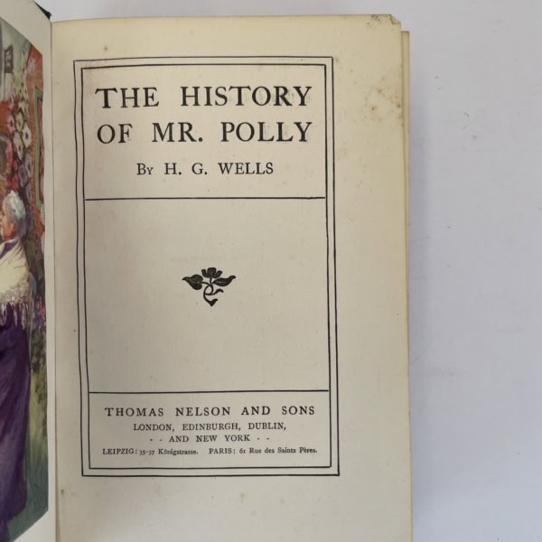 hg wells the history of mr polly green first edition2