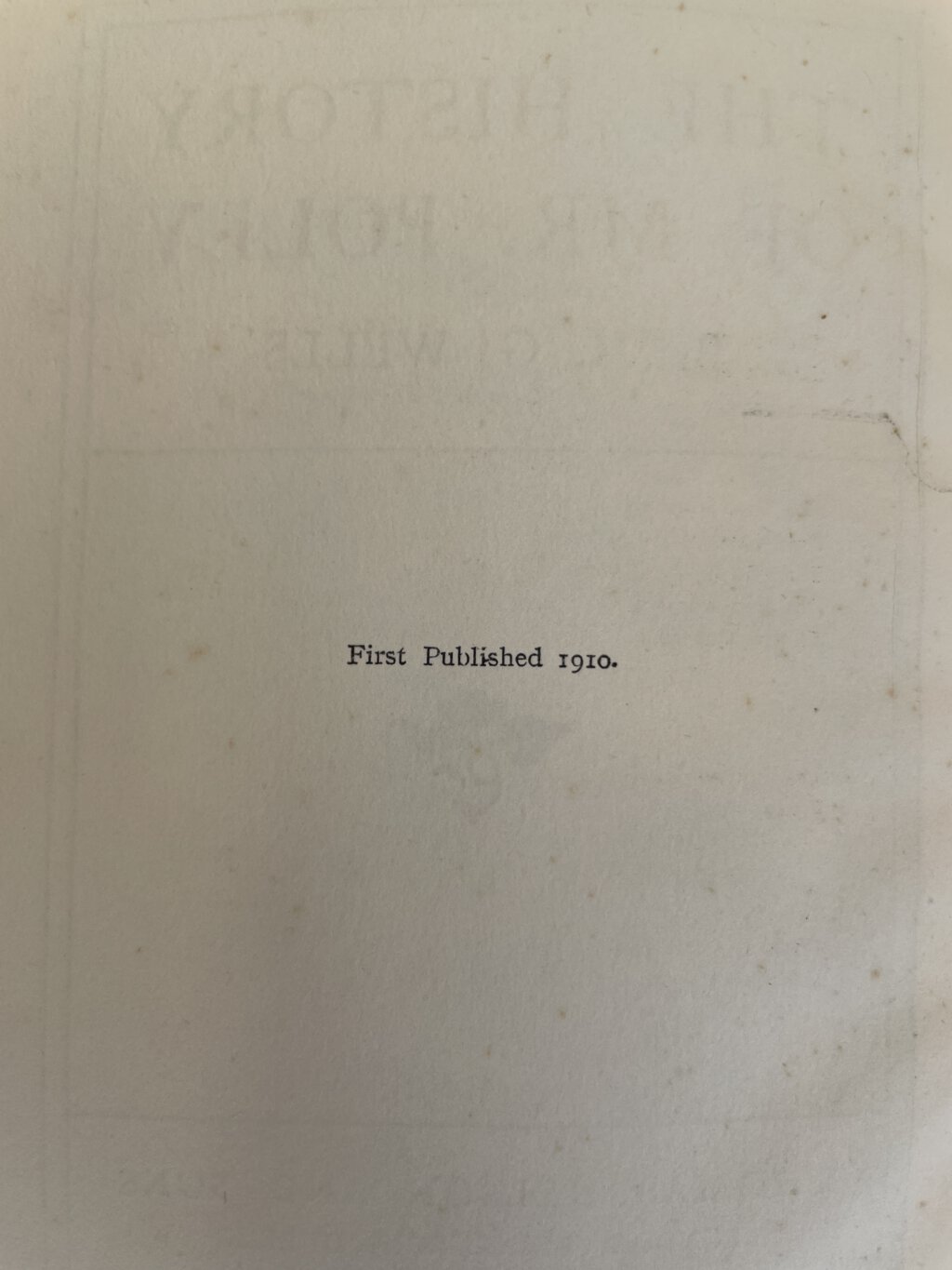 hg wells the history of mr polly green first edition3