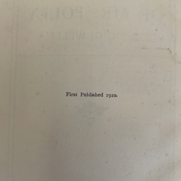 hg wells the history of mr polly green first edition3