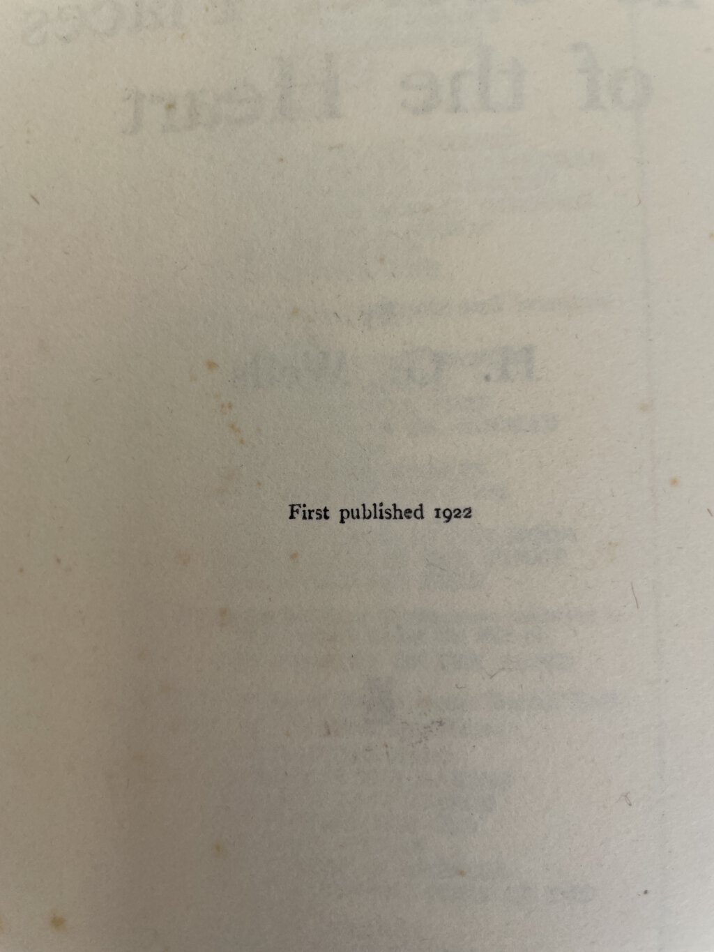 hg wells the secret places of the heart first edition3