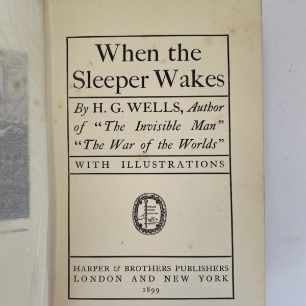 hg wells when the sleeper wakes first edition2