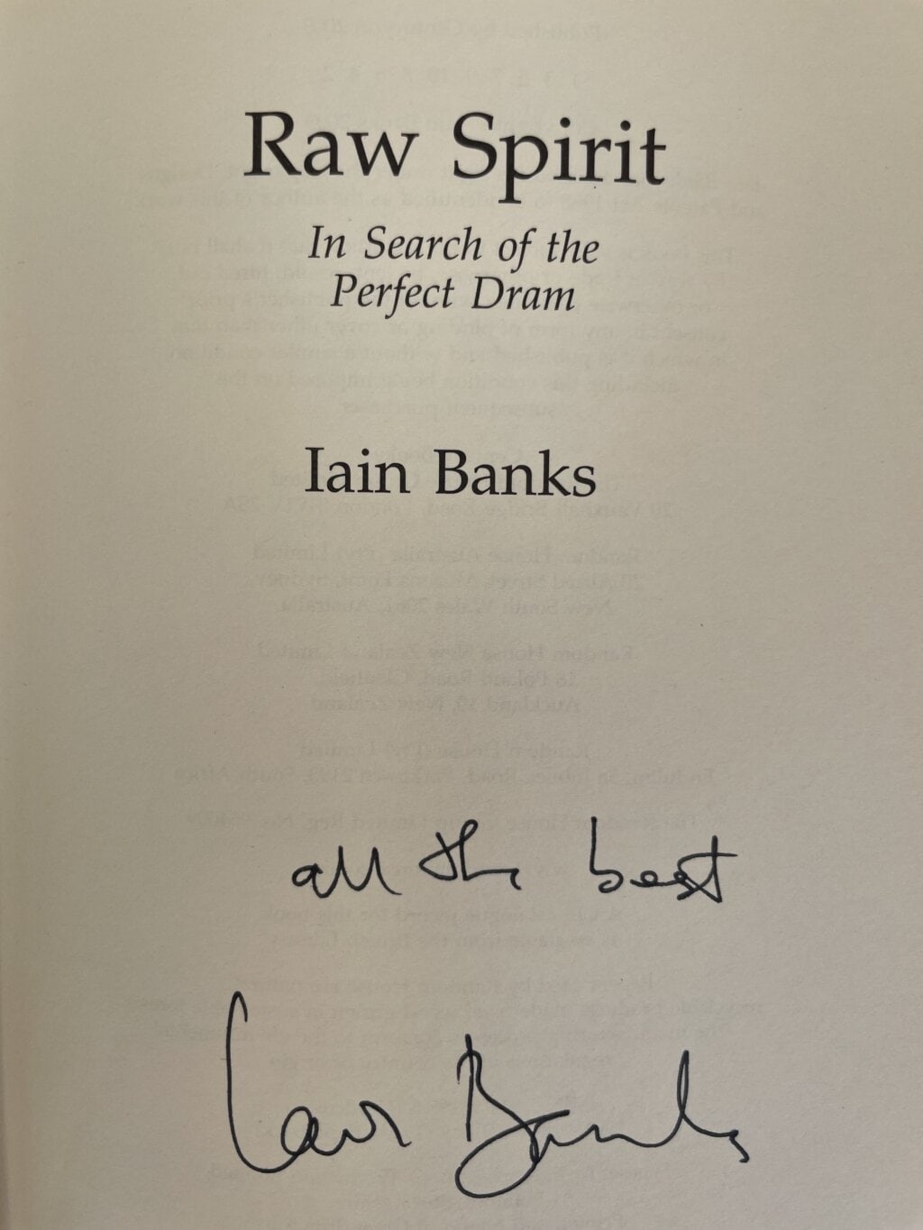 iain banks raw spirit signed first edition2