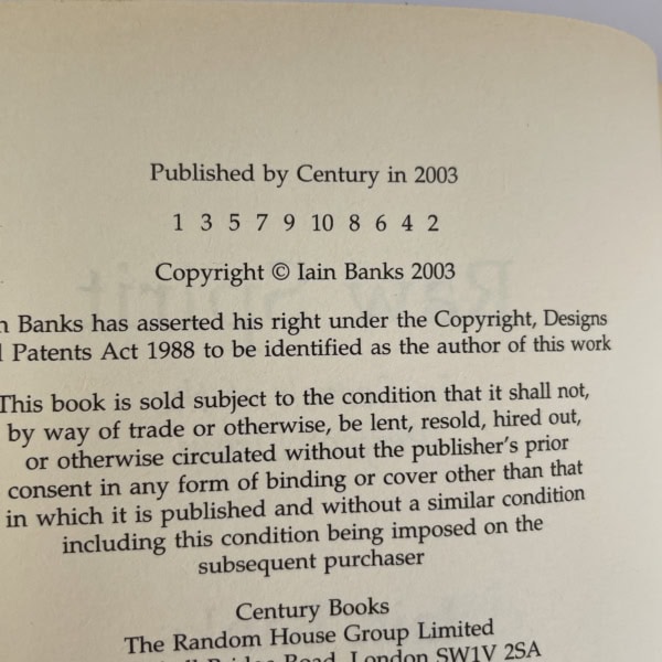 iain banks raw spirit signed first edition3