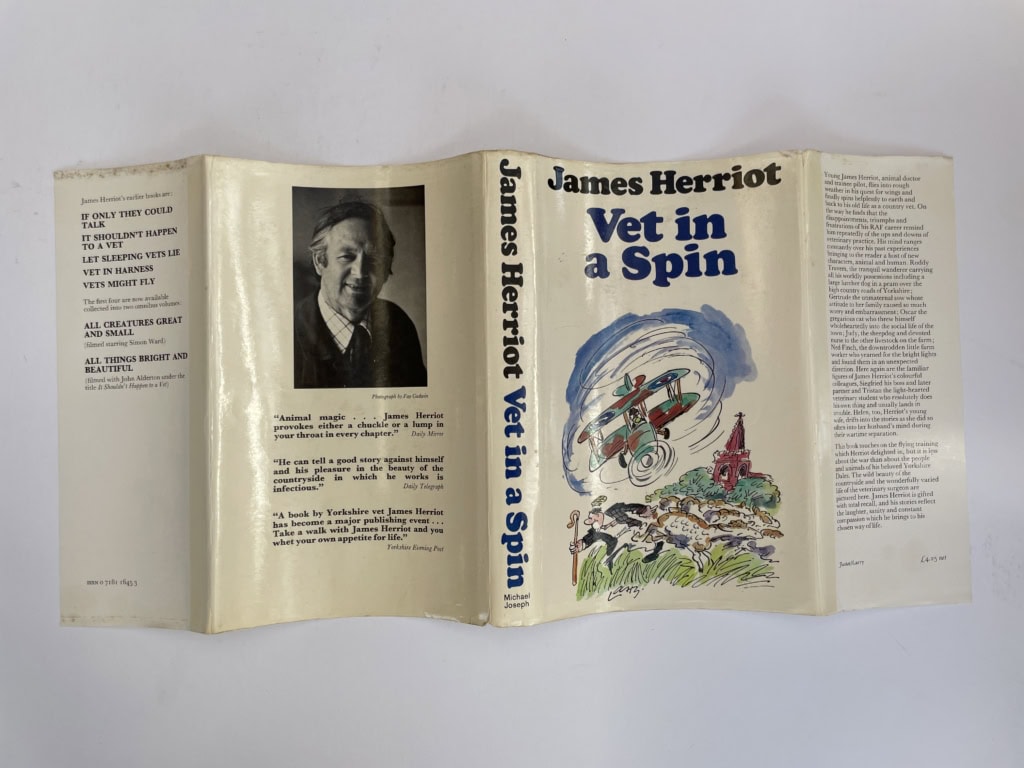 james herriot vet in a spin signed first 5