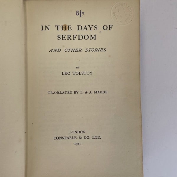 leo tolstoy in the days of seaferm first edition2