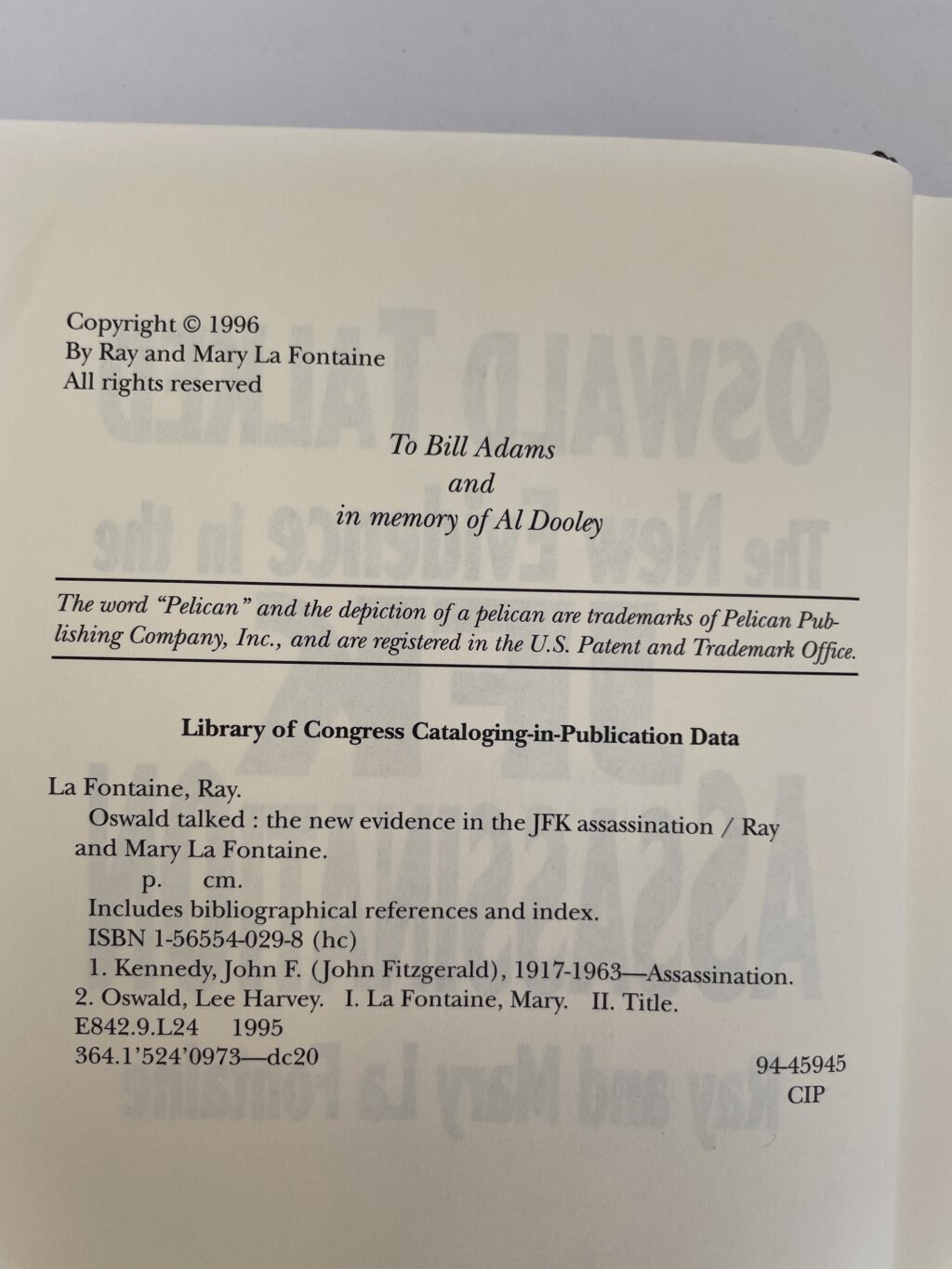 oswald talked the jfk assassination first edition2