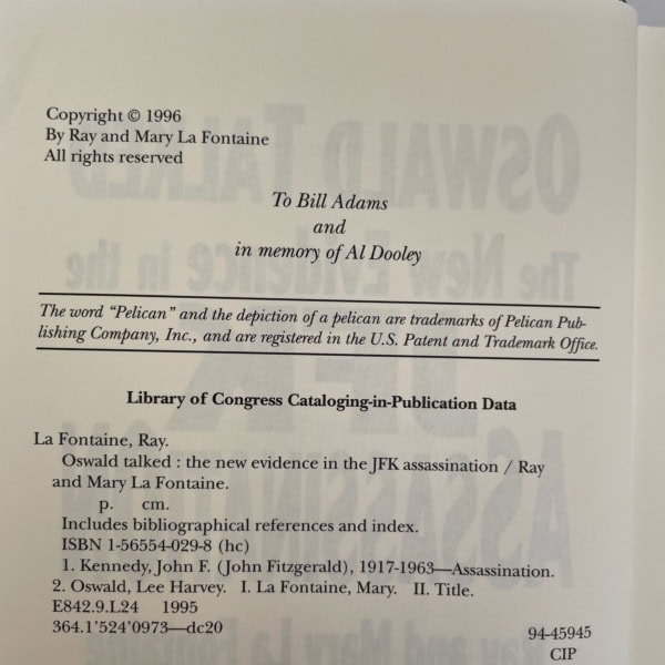 oswald talked the jfk assassination first edition2