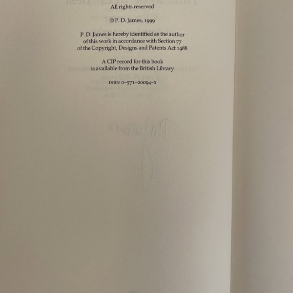 pd james time to be in ernest first edition2