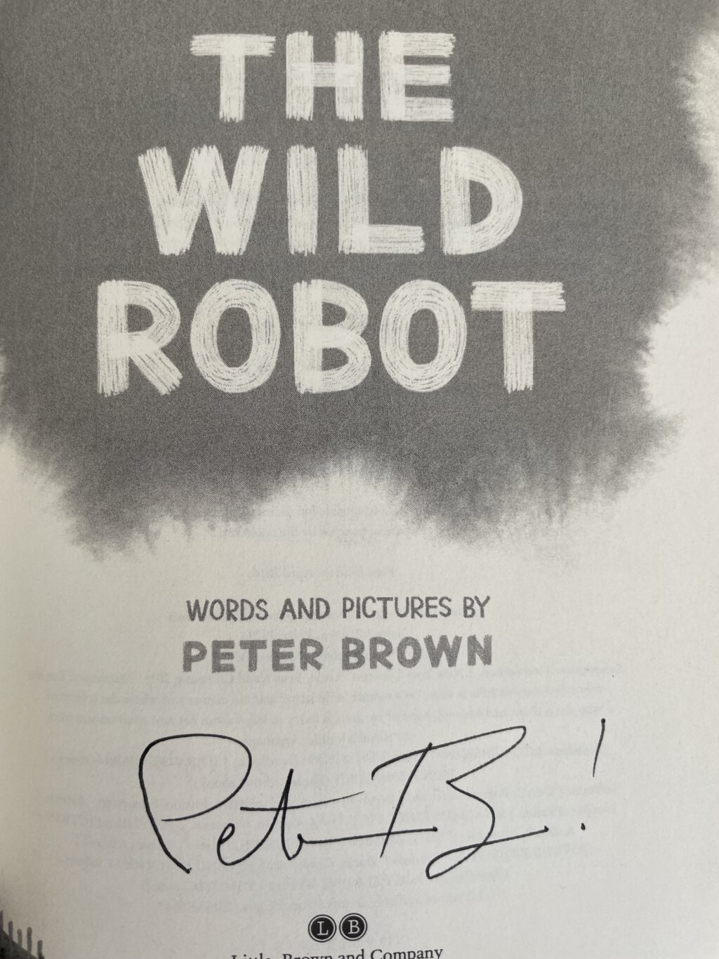 peter brown the wild robot signed first ed2