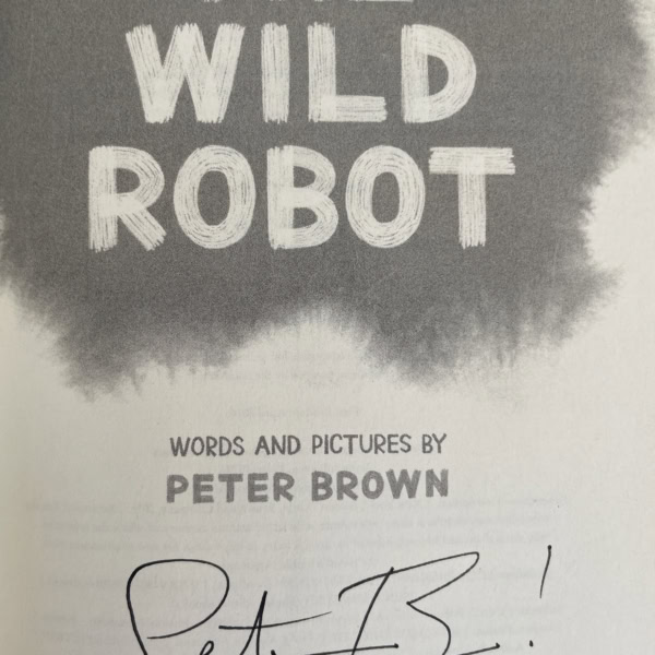 peter brown the wild robot signed first ed2