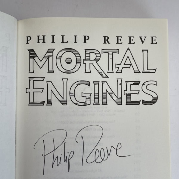philip reeve mortal engines signed first 3