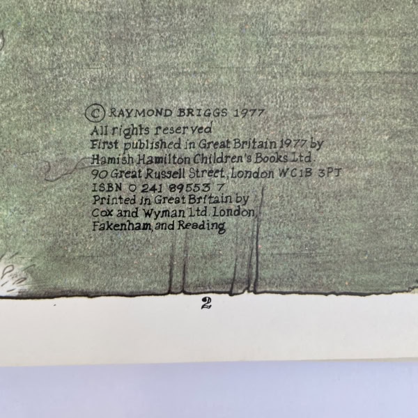 raymond briggs fungus the bogeyman signed first ed3