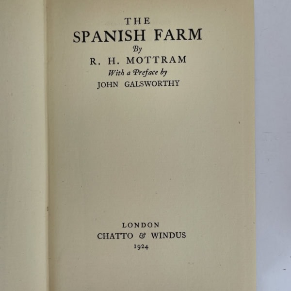 rh mottram the spanish farm trilogy firsts2