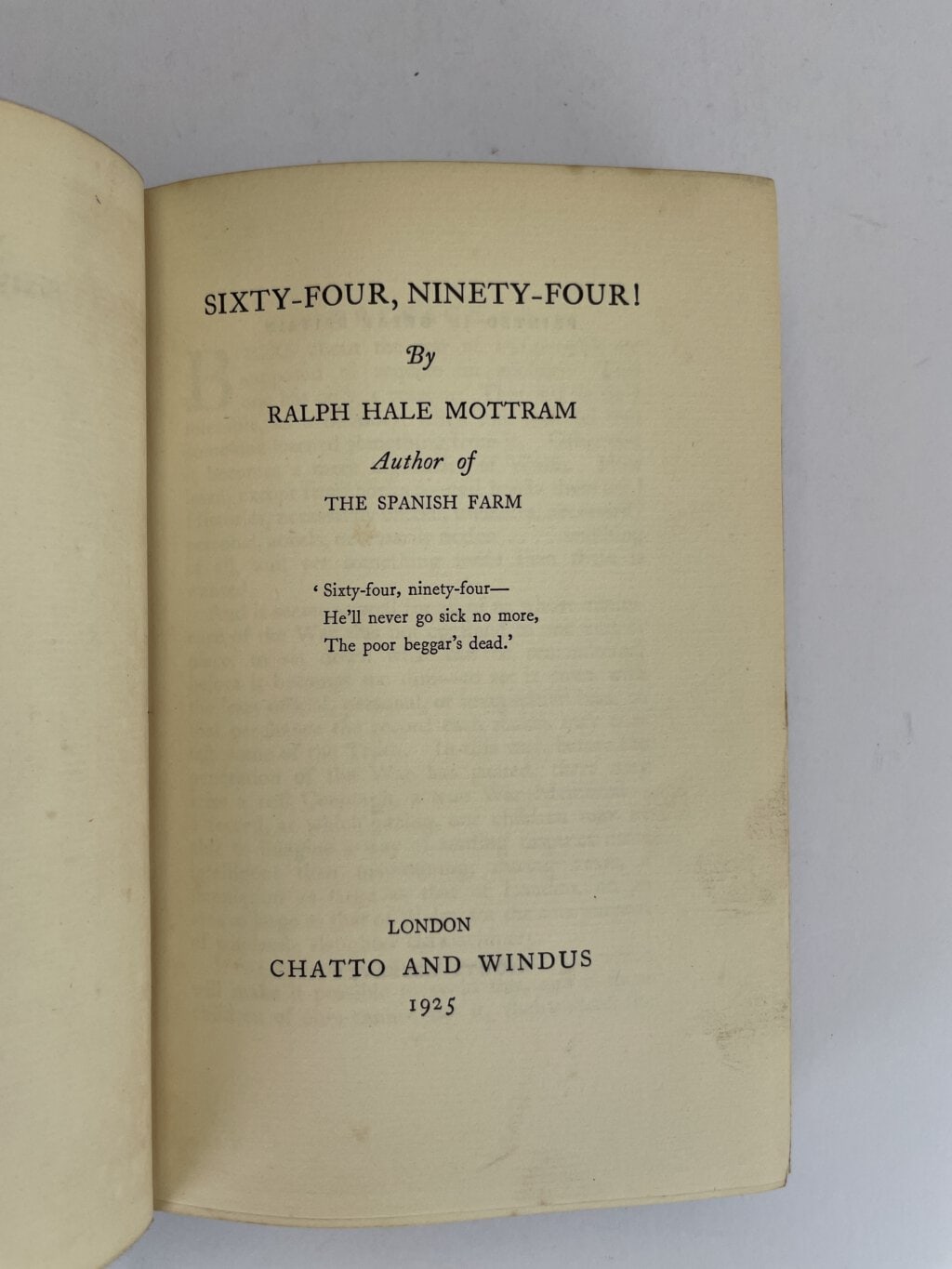 rh mottram the spanish farm trilogy firsts3