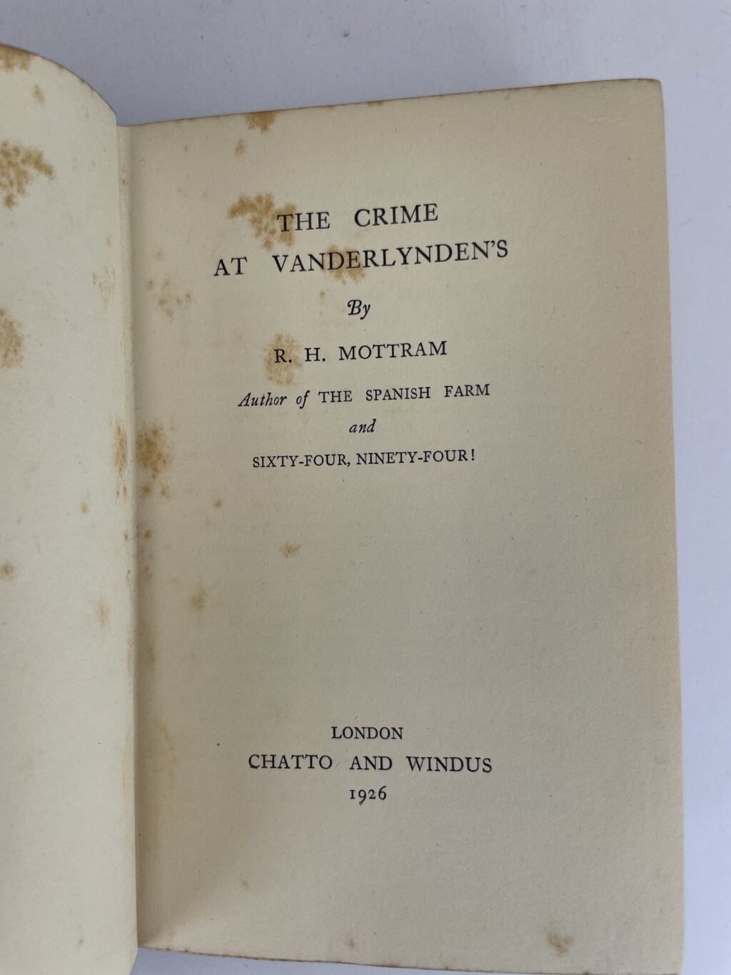 rh mottram the spanish farm trilogy firsts4