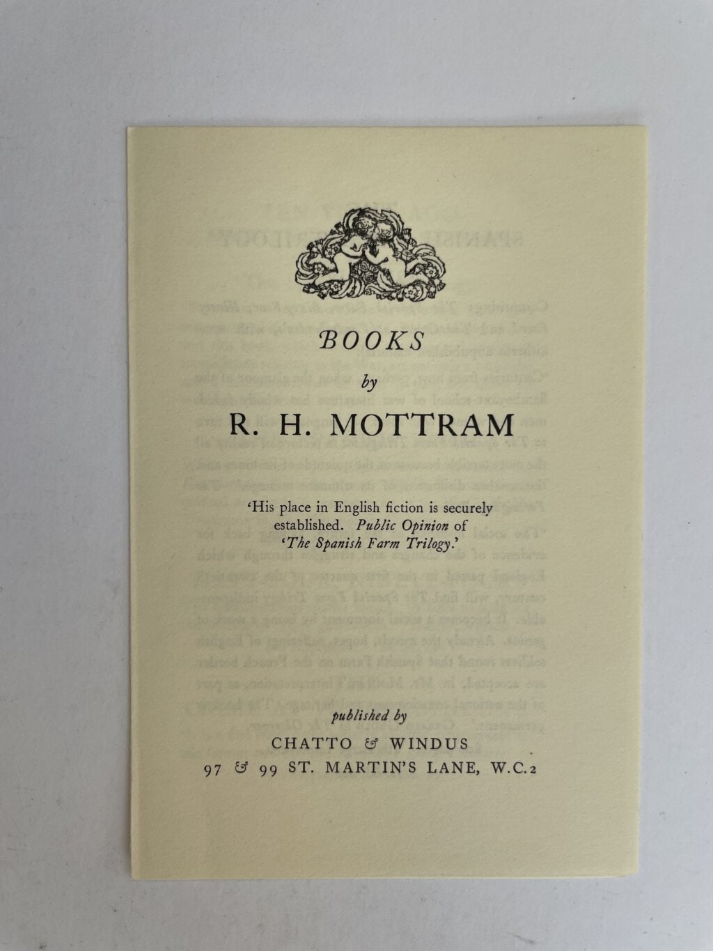 rh mottram the spanish farm trilogy firsts7