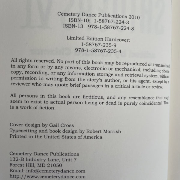 richard chizmar shivers vi signed first3