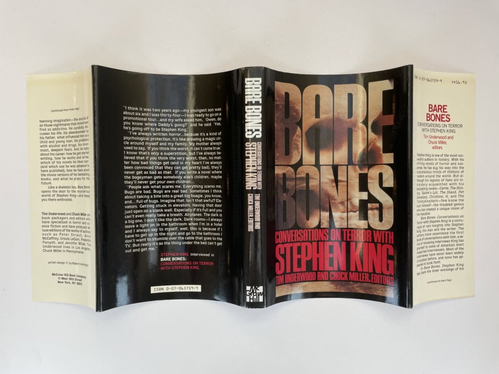 stephen king bare bones signed us first 5