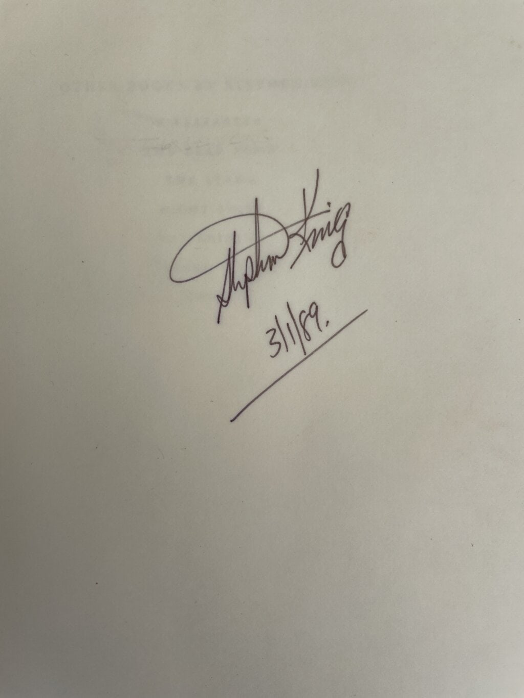 stephen king danse macabre first us edition signed2