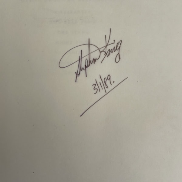 stephen king danse macabre first us edition signed2