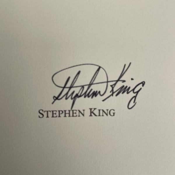stephen king dolans cadillac first us edition signed2