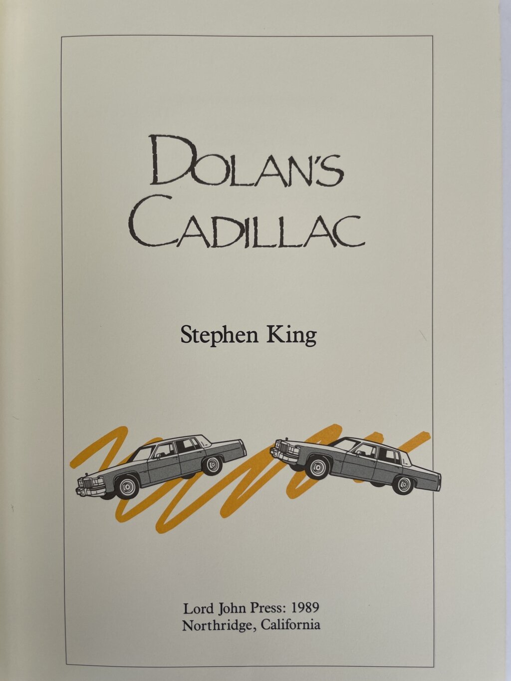 stephen king dolans cadillac first us edition signed3
