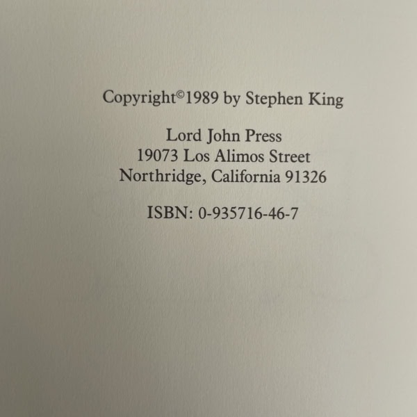 stephen king dolans cadillac first us edition signed4