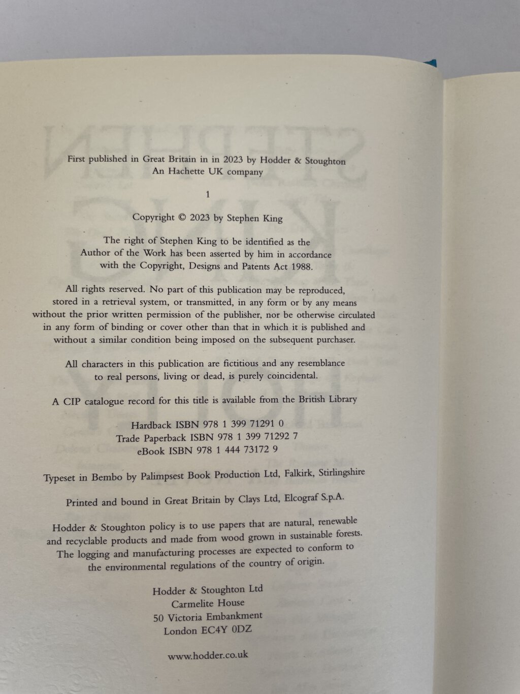 stephen king holly independant bookshop edition4