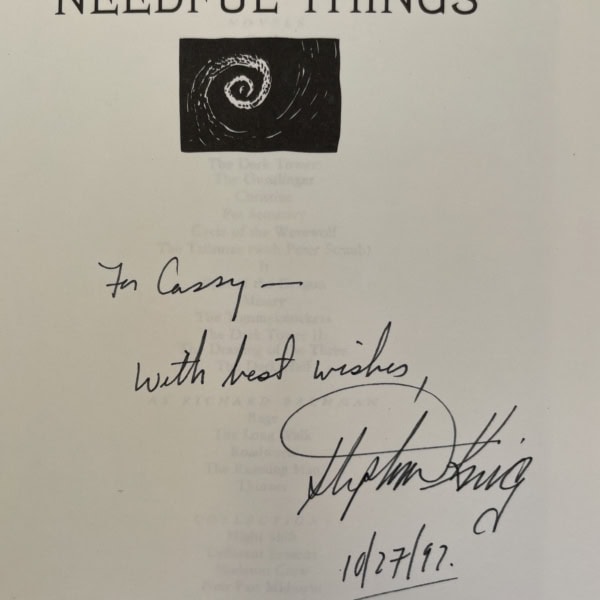 stephen king needful things signed us first 2