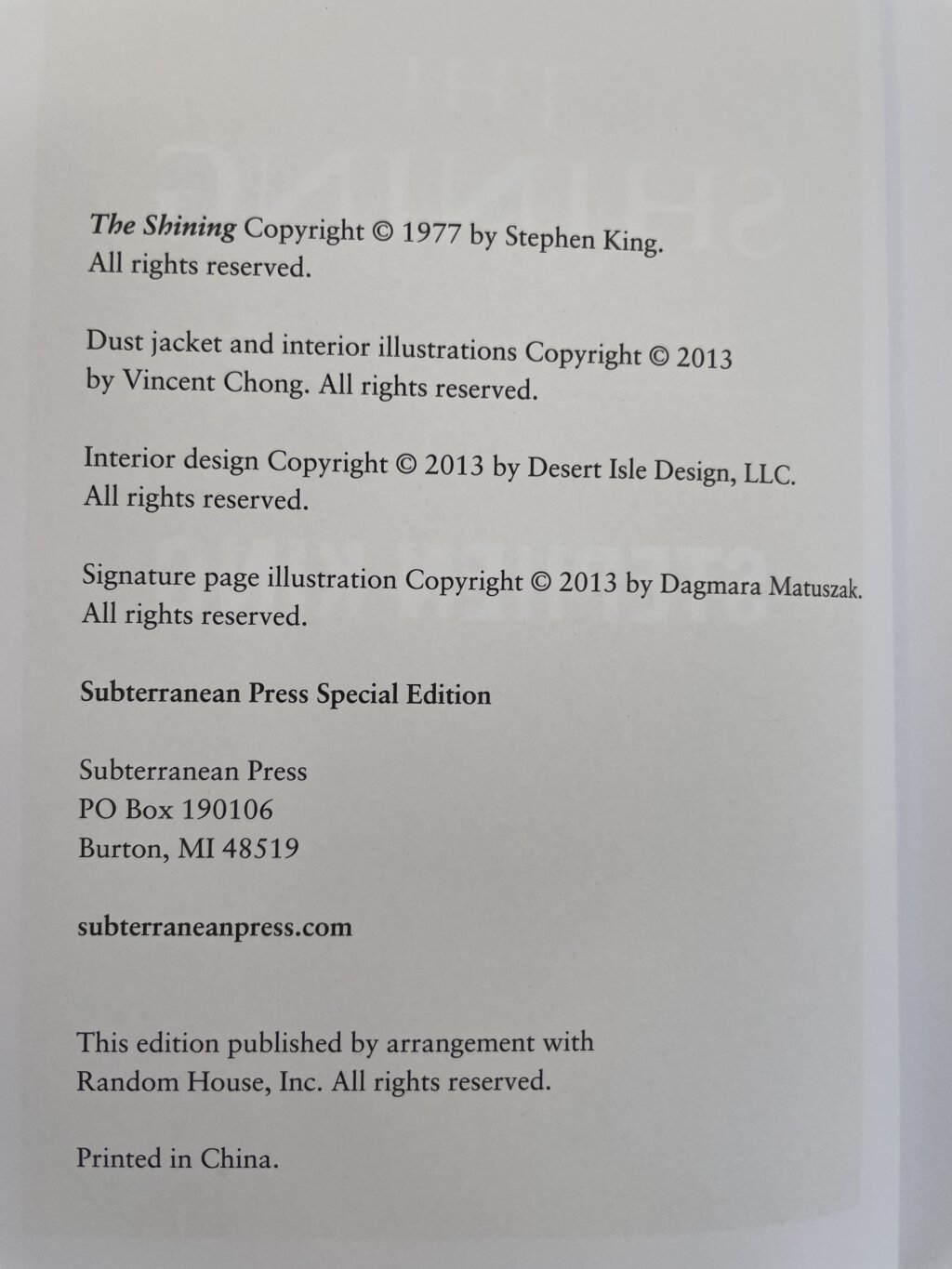 stephen king the shining with sketches 2