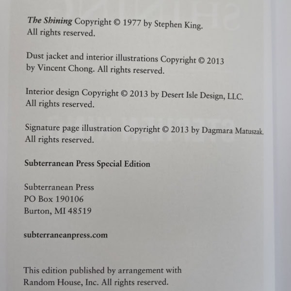 stephen king the shining with sketches 2