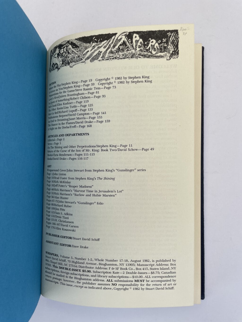 stephen king whispers signed us first 4